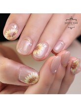 ピオニーネイル(peony nail)/横顔のひまわり