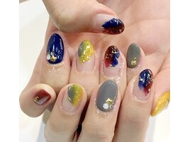 塗りかけネイル