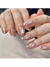 ピンキーネイル(Pinky Nail)/マグネットミラーフレンチ