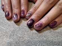 アリュメ 三重鈴鹿店(allum)/パープルニュアンスネイル