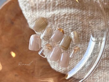 アールネイル(r.nail)の写真/周りと差をつけられる理想のニュアンスデザインが定額メニューで!他には無いデザインでトレンドの一歩先へ!
