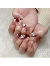 モナールアンド(MONNAL&)/キラキラハートネイル