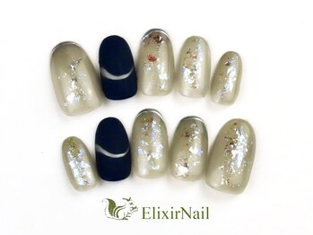 エリクサーネイル 渋谷(Elixir Nail)/定額aシンプル/クーポン使用