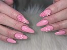 ピンク×十字架