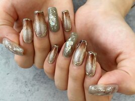 パラジェル 秋のキラキラネイル