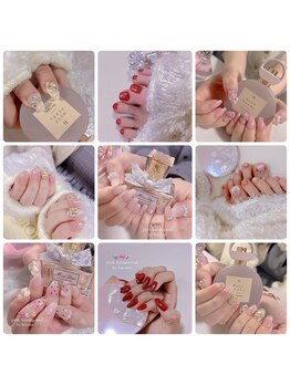 ピンクハルナネイル(pink haruna nail)/キラキラネイル