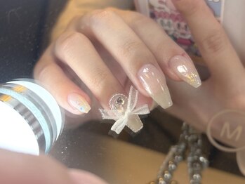 ピョルネイル 浦和(Byul Nail)/バラ×ホワイトリボン