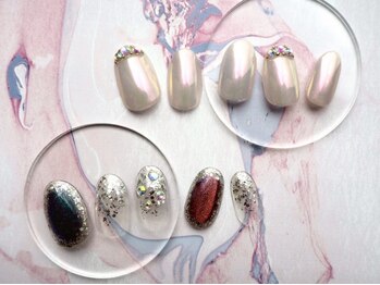 ネイル マテリア 池袋店(Nail Materia)の写真/【持ち込みOK/初回ジェルオフ無料】マグネット/韓国系/ワンホンネイルはお任せ*様々な系統のサンプルが充実