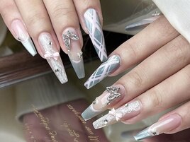 レースネイル｜長さだし