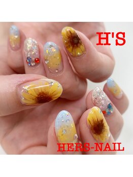 ベベ 伊丹店(BeBe)/ひまわりネイル