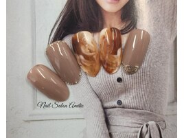 大人カフェラテネイル
