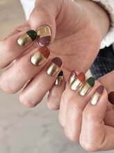 ネイルサロン ミル(Mille)/gold&colorful