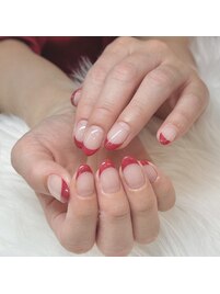 シンプルフレンチネイル