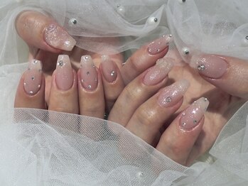 シェルネイル(SHELL NAIL)/ラメ/パーツアート/staff:yamada
