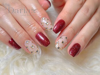 ダリア トータルビューティー(Daria. total beauty)/ビジューネイル ボルドー 新川