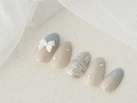 リボン×ツイード/冬/韓国っぽ