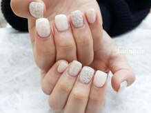サンネイルズ(sun nails)/4本アート+オプションラメ追加