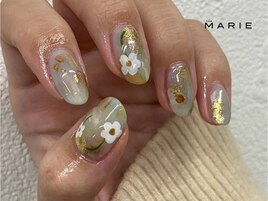 5)8000円 フラワーネイル 0410d