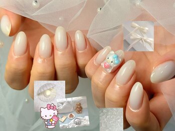 トリー アンド デリー(Toliy&Deliy)/美フォルム／冬ネイル/ホワイト