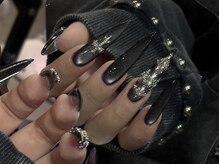 ダークハニー 原宿店(Dark Honey)/水光マグネット/クロム/冬ネイル