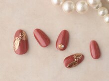 ソウ 難波店 nail salon Sou/ミラーリボンnail