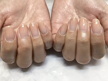 パラジェル登録サロン バランス シンプルネイル&アイラッシュ 新田東店(balance)/クリアオレンジ