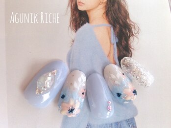 アグニークリッシェ(Agunik Riche)/【フラワーネイル】