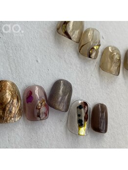 アオ 渋谷(ao.)/冬ネイル