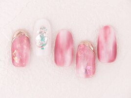 ピンクニュアンスネイル