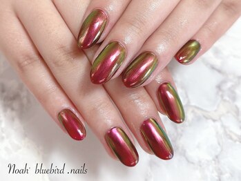 ノアブルーバードネイルズ(Noah' bluebird .nails)/オシャレミラーネイル
