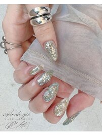 ブルー系キラキラニュアンス☆