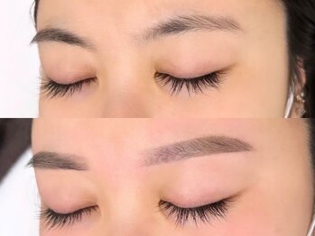 モストアイズ 刈谷(most eyes)の写真/【アイブロウスタイリング(wax+間引き)¥5500】眉形~眉間まで顔のバランスに合わせて印象上げる眉デザインへ