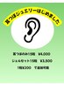 耳つぼジュエリー　◎　両耳　15粒　¥4,000