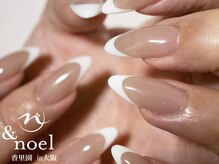 ノエル(Noel)/冬ネイル ホワイトフレンチ