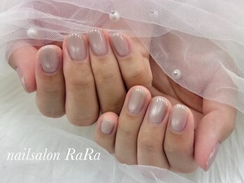 ララ(RaRa)の写真/春ネイル/オフィスネイル/マグネットが大人気のネイルサロン◎肌馴染みの良いワンカラーはRaRaで叶う♪