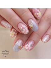 ピオニーネイル(peony nail)/夏リゾートネイル