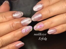 氷ネイル×ギャラクシーネイル！
