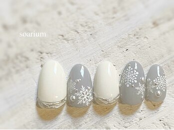 ソアーリウム 恵比寿(soarium)/雪の結晶ネイル☆