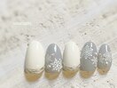 雪の結晶ネイル☆