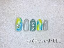 ネイルビー 銀座店(Bee)/8月ハンドネイルデザイン☆