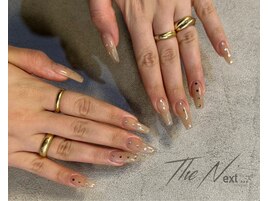 長さだし　シンプル　美爪