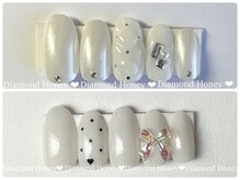 ダイアモンド ハニー(Diamond Honey)の雰囲気(上:Cコース(キルティング)下:Aコース(リボン))