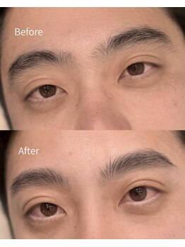ニュイ 中目黒(Nui)の写真/【メンズ限定】似合わせ眉毛スタイリング(分析・眉毛Wax・間引き・メイク込）/中目黒