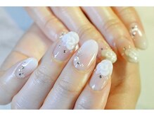 ネイルサロンブラン(nail salon BLANC)/グラデーションとバラブライダル