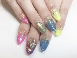夏☆スカルプ×グラデーション