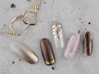 サンミーゴネイル 神戸店(Sunmego Nail)/ホロニュアンスミラーネイル