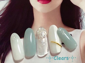 ビューティーネイルサロン クリアーズ(Clears)/夏色ネイル！スモーキーネイル