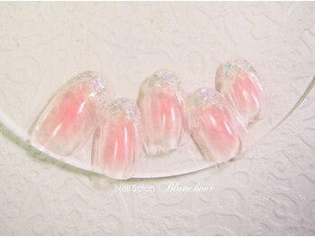 ネイルサロン ブランシュール(Nail Salon Blancheur)/チーク＆先端オーロラニュアンス