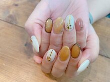 アトリエ ツメ(atelier TsuMe)/ニュアンス/カジュアル/秋ネイル