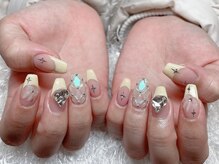 レアネイル 新宿(le'a nail)/フレンチキラキラネイル